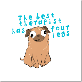 Pug Therapist Posters and Art